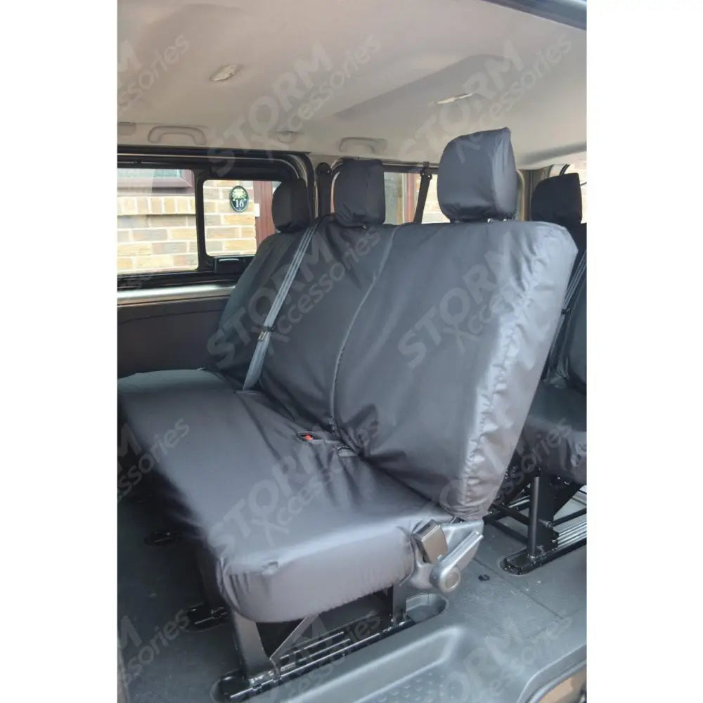 Vauxhall Vivaro 2014-2019 2nd Row Passenger Seat Covers - Black