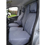 Vauxhall Vivaro 2014-2019 Sportive Driver And Front Double Folding Passenger Seat Covers - Grey