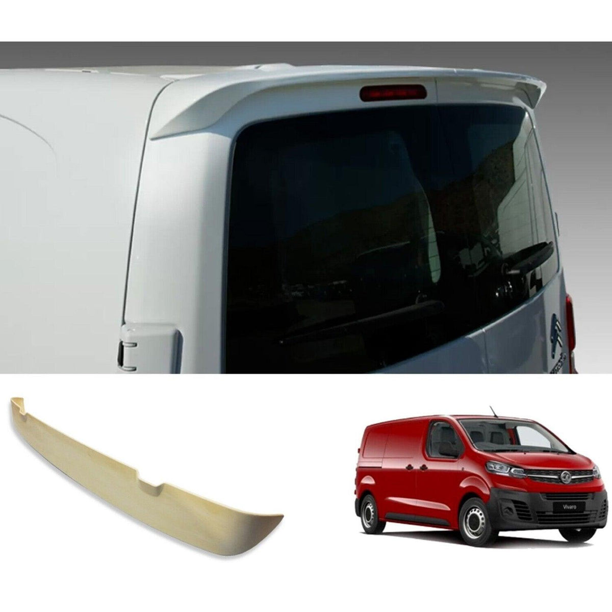 Vauxhall Vivaro 2019 On Rear Roof Spoiler Trim To Fit Tailgate Single Door