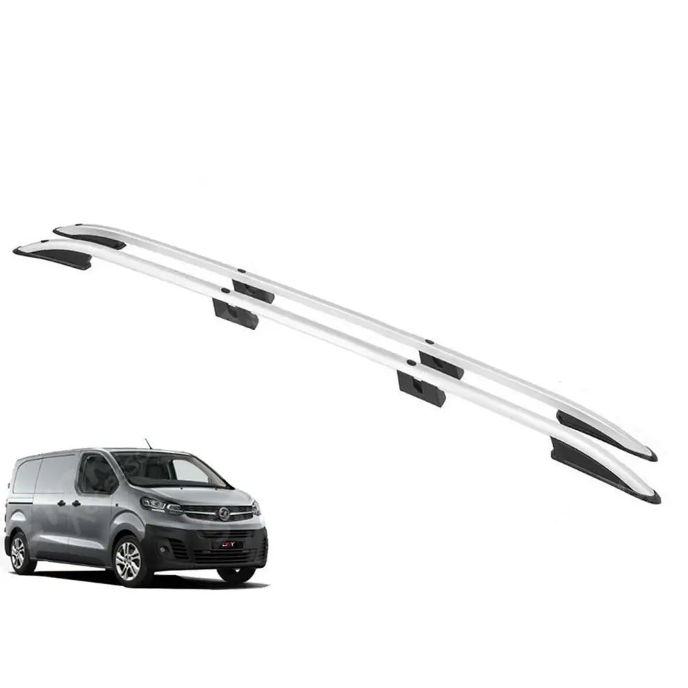 Vauxhall Vivaro Swb 2019 On / Proace / Expert / Dispatch Mwb 2016 On Aluminium Roof Rails In Silver