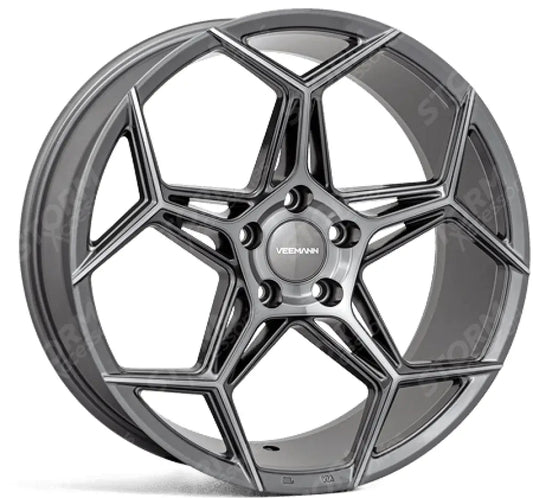 Veemann V-fs40 20x8.5 5x120 Et35 Cb72.56 - Graphite Smoke Machined