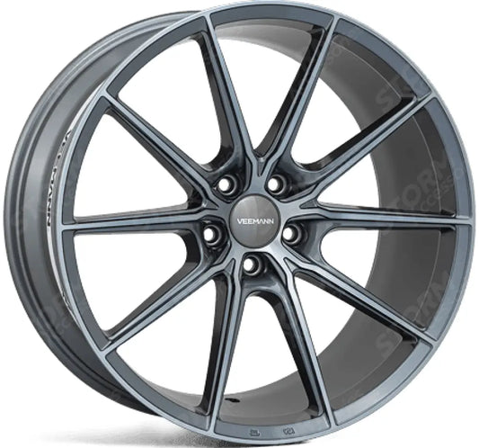 Veemann - V-fs48 20x8.5 5x120 Et35 Cb75.56 - Graphite Smoke Machined