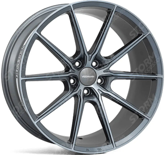 Veemann - V-fs48 20x8.5 5x120 Et35 Cb75.56 - Graphite Smoke Machined
