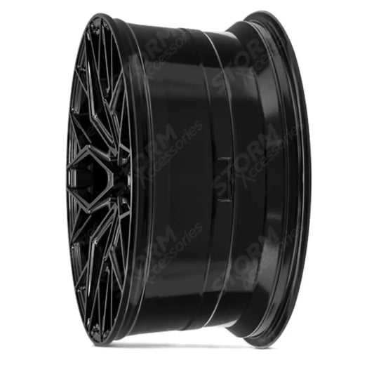 Veemann V-FS51 22X9.5 5X112 ET26 Gloss Black Deep Concave