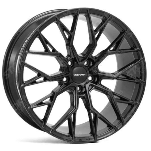 Veemann V-FS51 22X9.5 5X112 ET26 Gloss Black Deep Concave