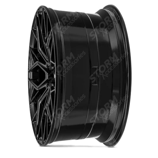 Veemann V-FS51 23X10 5X112 ET30 Gloss Black Deep Concave - QTY 1