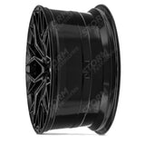 Veemann V-FS51 23X10 5X112 ET30 Gloss Black Deep Concave - QTY 1