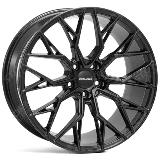 Veemann V-FS51 23X10 5X112 ET30 Gloss Black Deep Concave - QTY 1