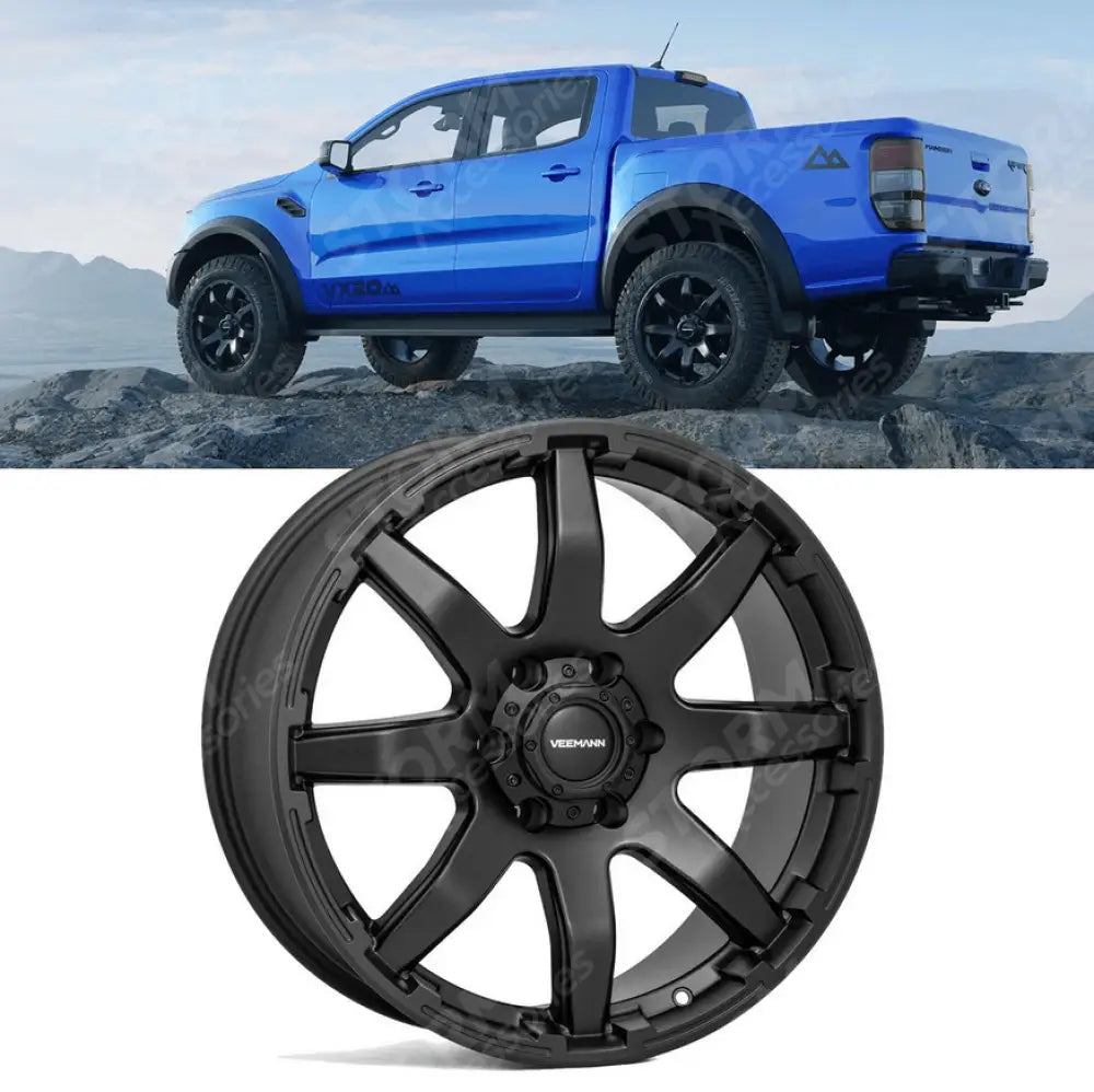 Veemann Vx20 20 Inch Alloy Matte Black Deep Concave - 6x139.7 Et12 (93.1) - Qty 1