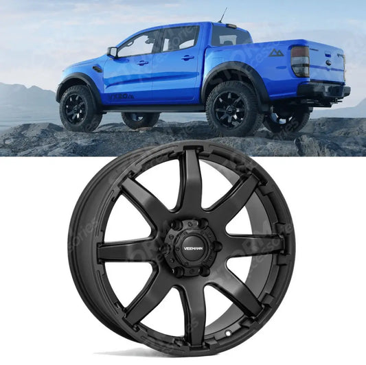 Veemann Vx20 20 Inch Alloy Matte Black Deep Concave - 6x139.7 Et12 (93.1) - Qty 1