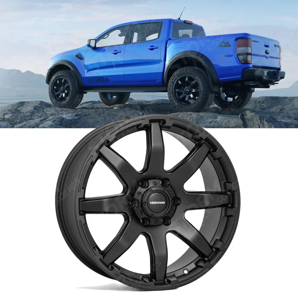 Veemann Vx20 20 Inch Alloy Matte Black Deep Concave - 6x139.7 Et12
