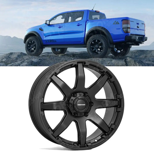 Veemann Vx20 20 Inch Alloy Matte Black Deep Concave - 6x139.7 Et12