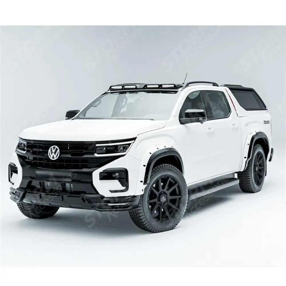 Volkswagen Amarok 2023+ Front Canard Loops V1 In Gloss Black