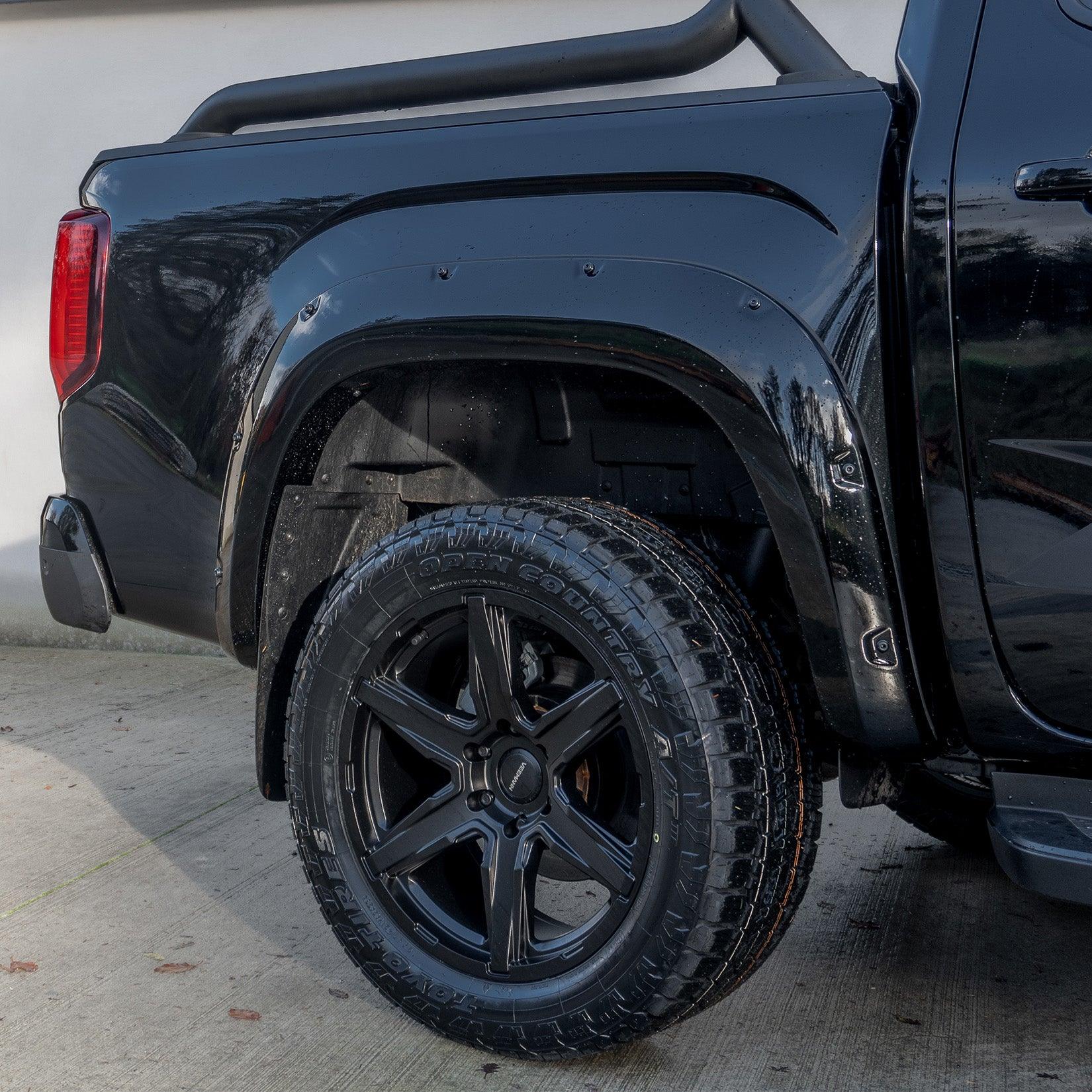 VOLKSWAGEN AMAROK 2023 ON DOUBLE CAB EGR WHEEL ARCH KIT BOLT LOOK GLOSS BLACK FINISH - 6 PCS - Storm Xccessories