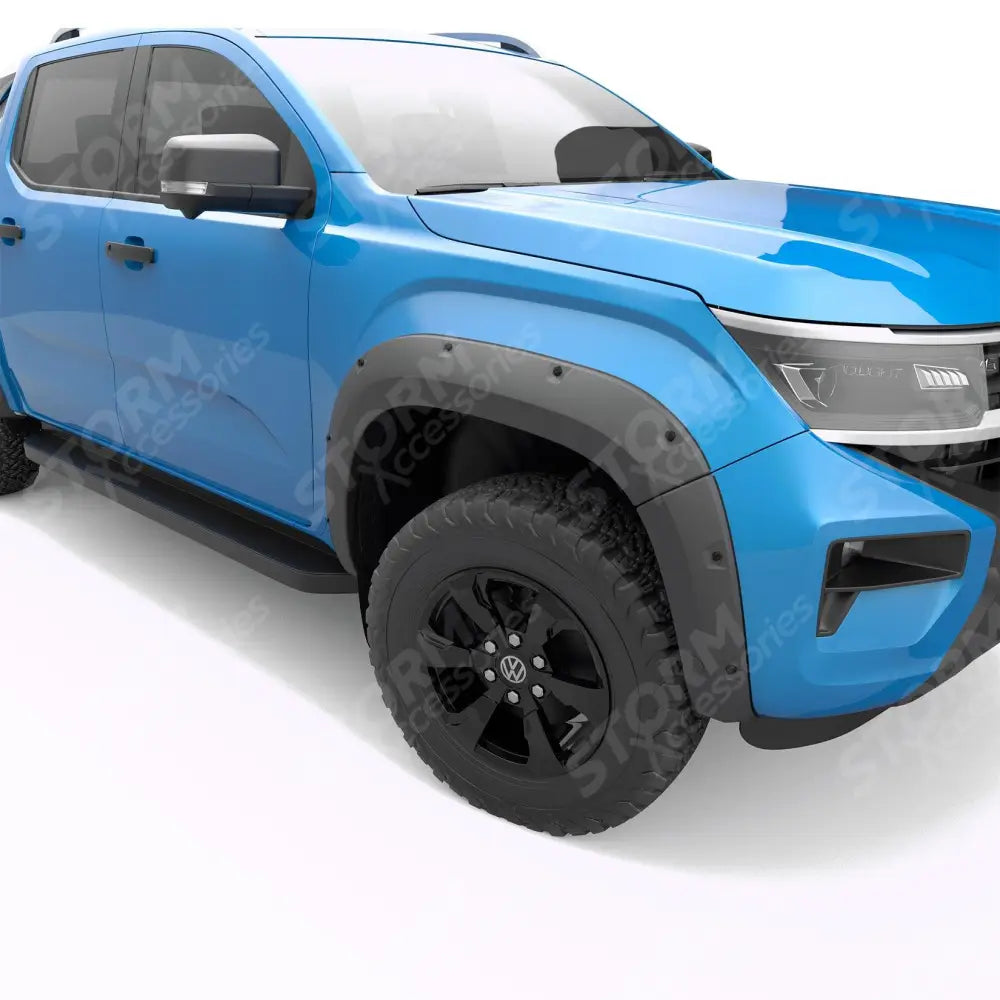 Volkswagen Amarok 2023 On Double Cab Egr Wheel Arch Kit Bolt Look Matt Black Finish - 6 Pcs
