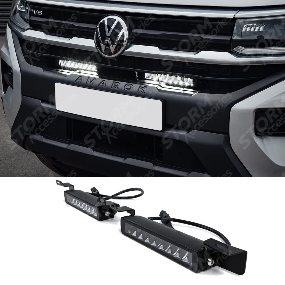 Volkswagen Amarok 2023+ Stealth LED Twin 10" Grill Integration Kit - 7,560 Lumens
