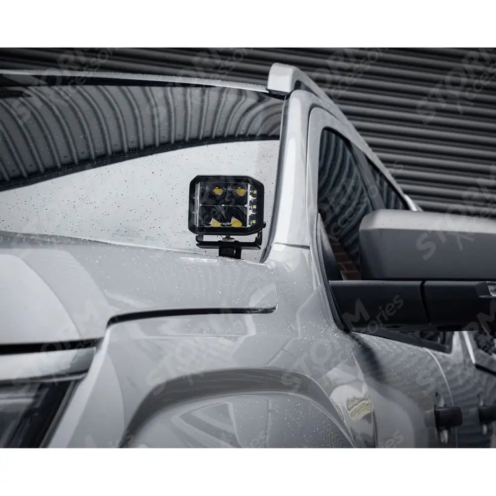 Volkswagen Amarok 2023+ Stealth LED Twin 4" Dark Force Bonnet Kit - 16,800 Lumens