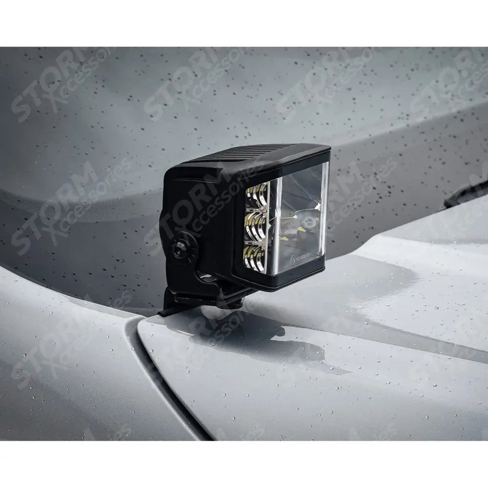 Volkswagen Amarok 2023+ Stealth LED Twin 4" Dark Force Bonnet Kit - 16,800 Lumens