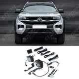 Volkswagen Amarok 2023+ Stealth LED Twin 4" Dark Force Bonnet Kit - 16,800 Lumens