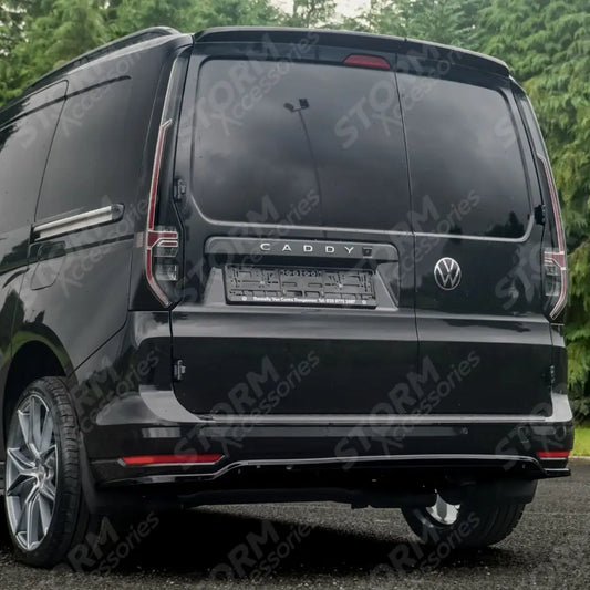 Volkswagen Caddy Mk5 2021+Rear Bumper Splitter In Gloss Black