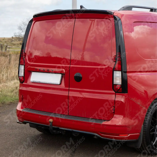 Volkswagen Caddy Mk5 2021+ Rear Spoiler Barn Door In Gloss Black