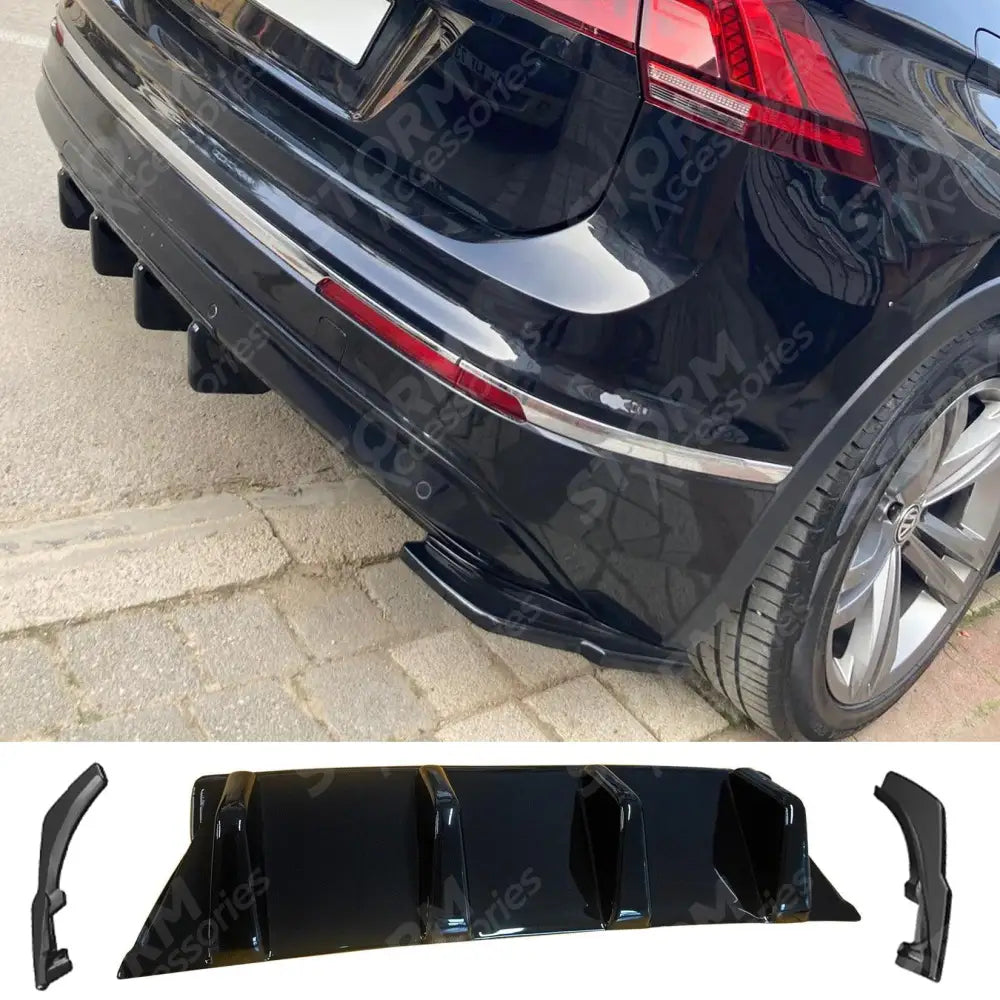Volkswagen Tiguan MK2 2015-2020 Standard / R Line Rear Diffuser