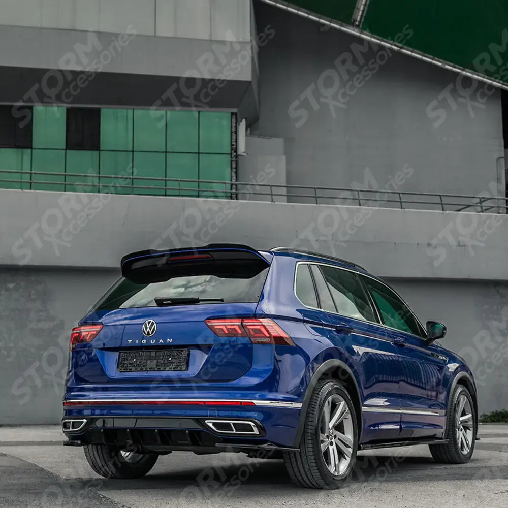Volkswagen Tiguan R 2020+ MK2 Rear Diffuser Valance Gloss Black