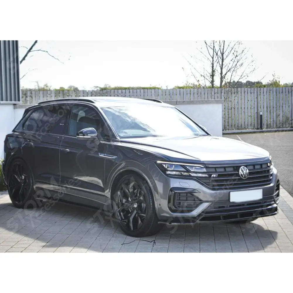 Volkswagen Touareg MK3 Pre Facelift R Line 2018-2023 Front Splitter In Gloss Black