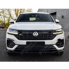 Volkswagen Touareg MK3 Pre Facelift R Line 2018-2023 Front Splitter In Gloss Black