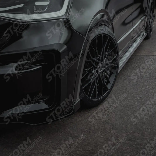 Volkswagen Transporter SWB T7 2025 On Trapezoid Side Bars In Stainless Steel