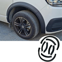 VOLKSWAGEN TRANSPORTER T6.1 2019-2021 WHEEL ARCH TRIMS GLOSS BLACK (8PCS) - Storm Xccessories