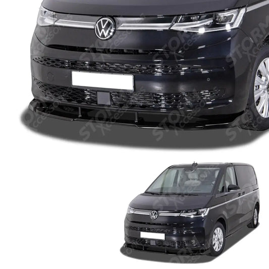 Volkswagen Transporter - T7 2022 On - Front Splitter Lip - Gloss Black