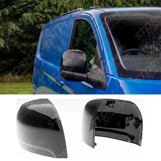 Volkswagen Transporter T7 2025+ Mirror Cap Replacement Covers In Gloss Black