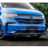 Volkswagen Transporter T7 2025 on Front Splitter Lip In Gloss Black