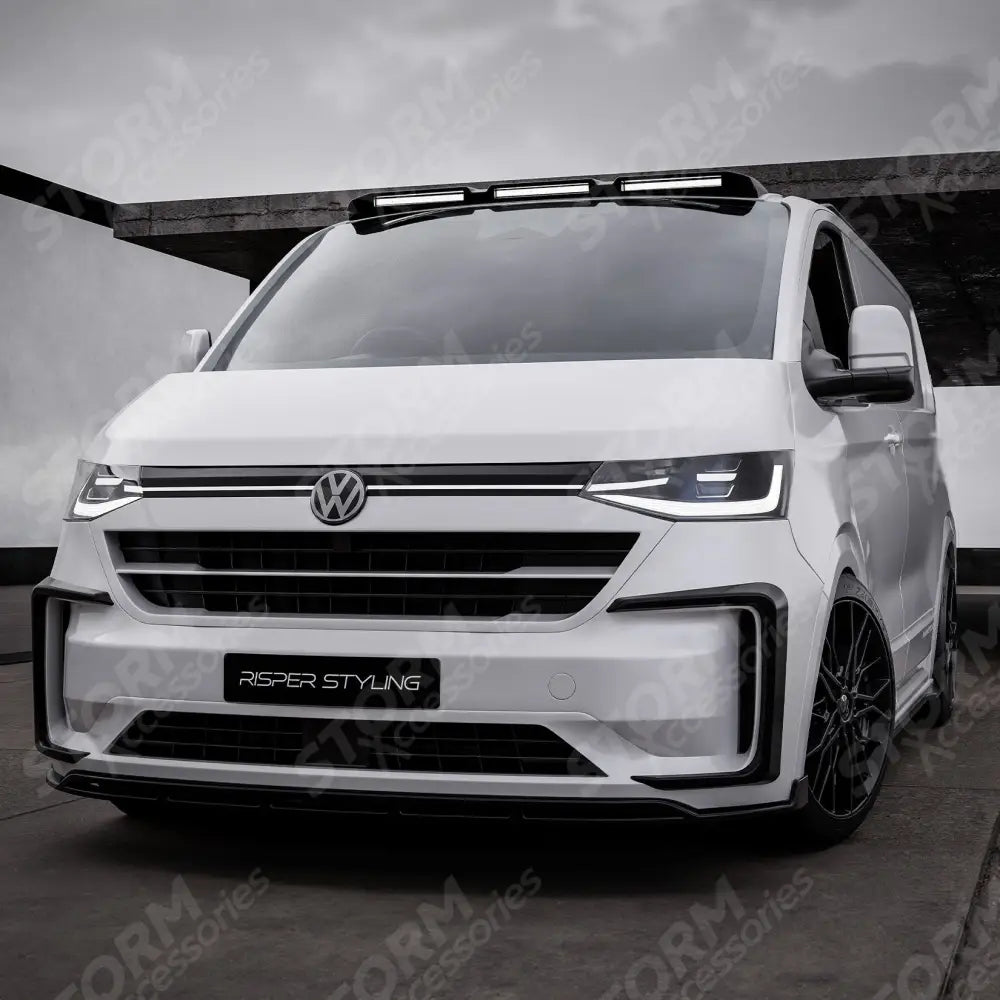 Volkswagen Transporter T7 2025 on Luminex Roof Light Pod With Amber Strobe Gloss Black