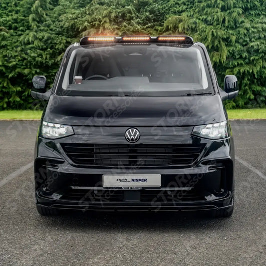 Volkswagen Transporter T7 2025 on Luminex Roof Light Pod With Amber Strobe Gloss Black