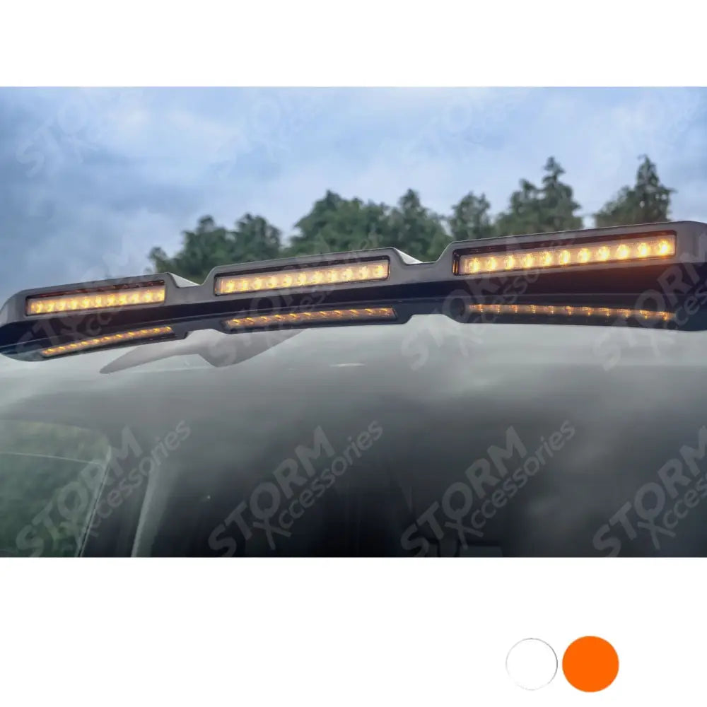 Volkswagen Transporter T7 2025 on Luminex Roof Light Pod With Amber Strobe Gloss Black