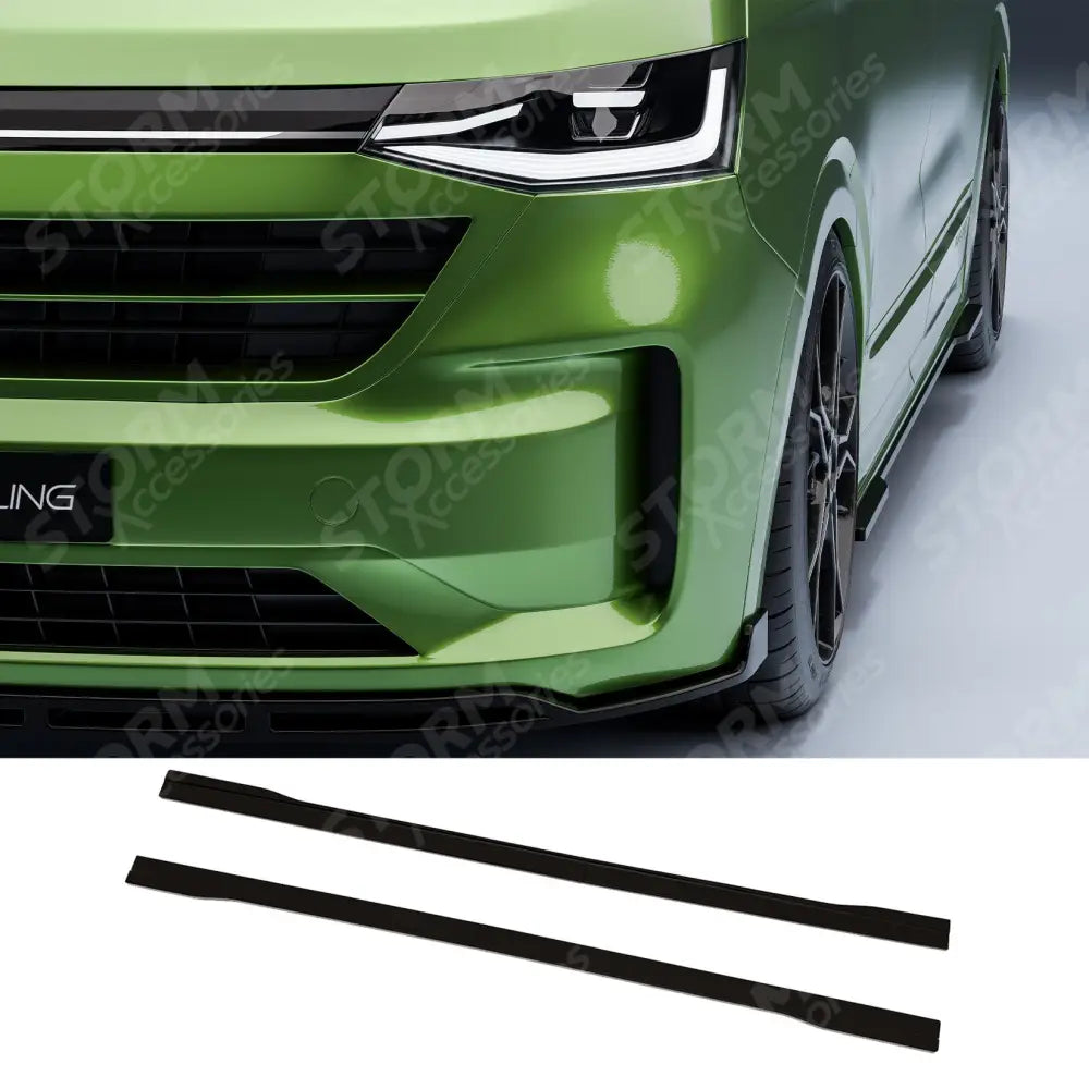 Volkswagen Transporter T7 2025+ SWB Side Skirt Splitters In Gloss Black