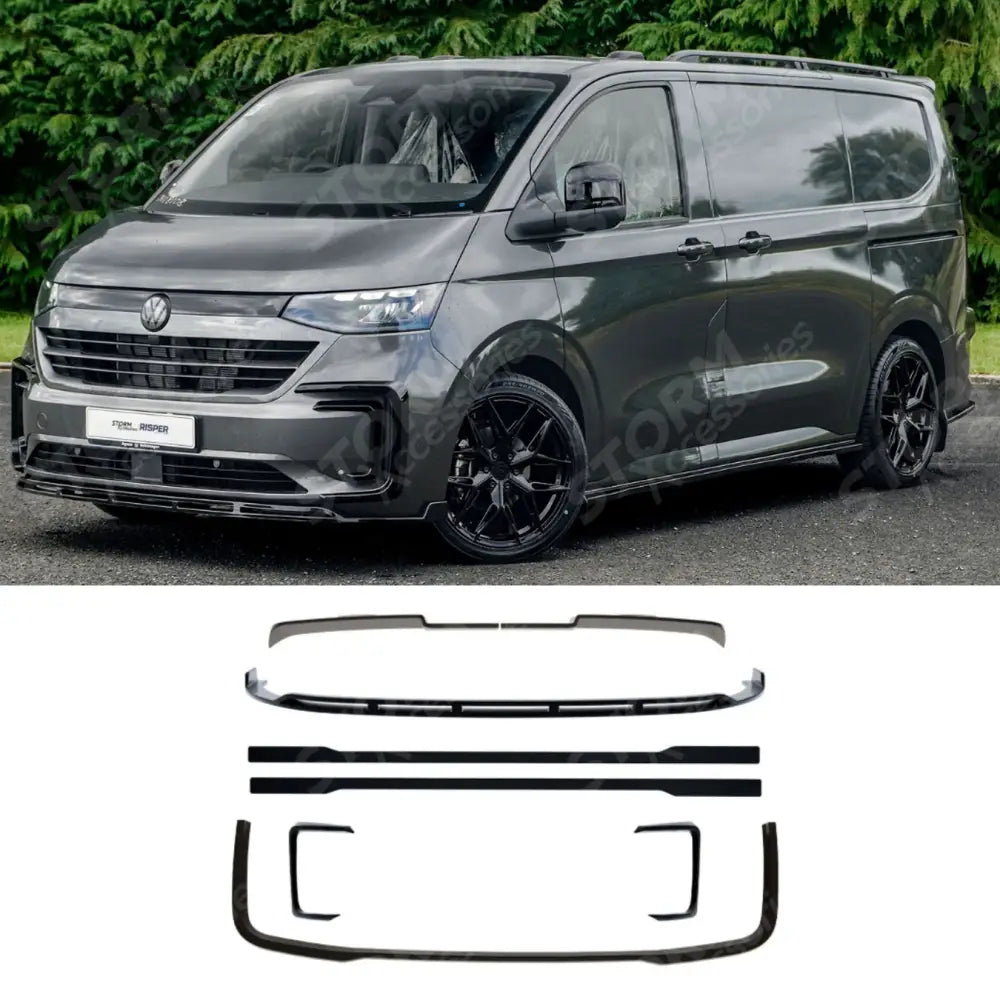 Volkswagen Transporter T7 SWB 2025 on V2 Premium Aero Kit In Gloss Black