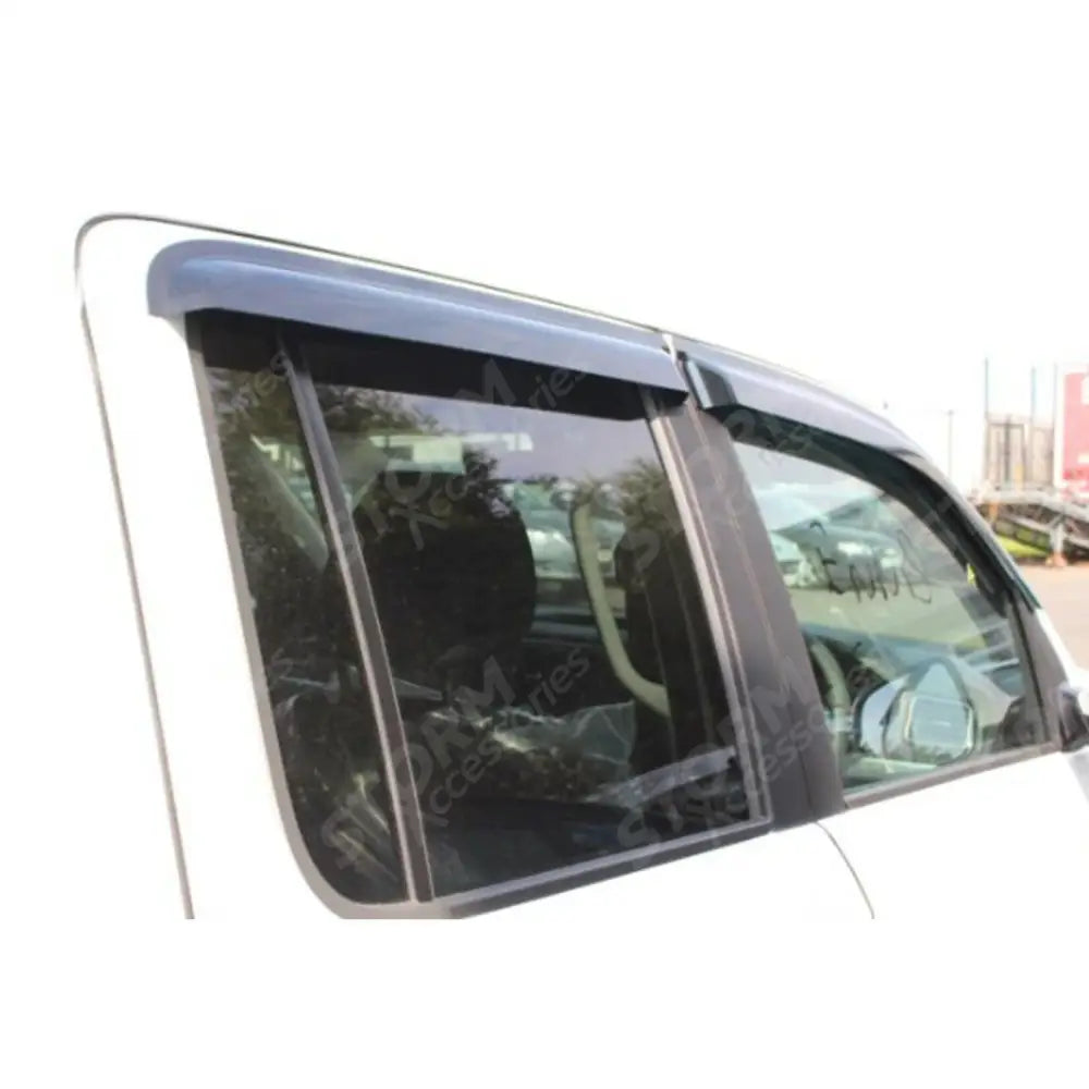 Vw Amarok 2010-2017 - Double Cab Wind Deflectors 4-pcs Set - Black - External Fit