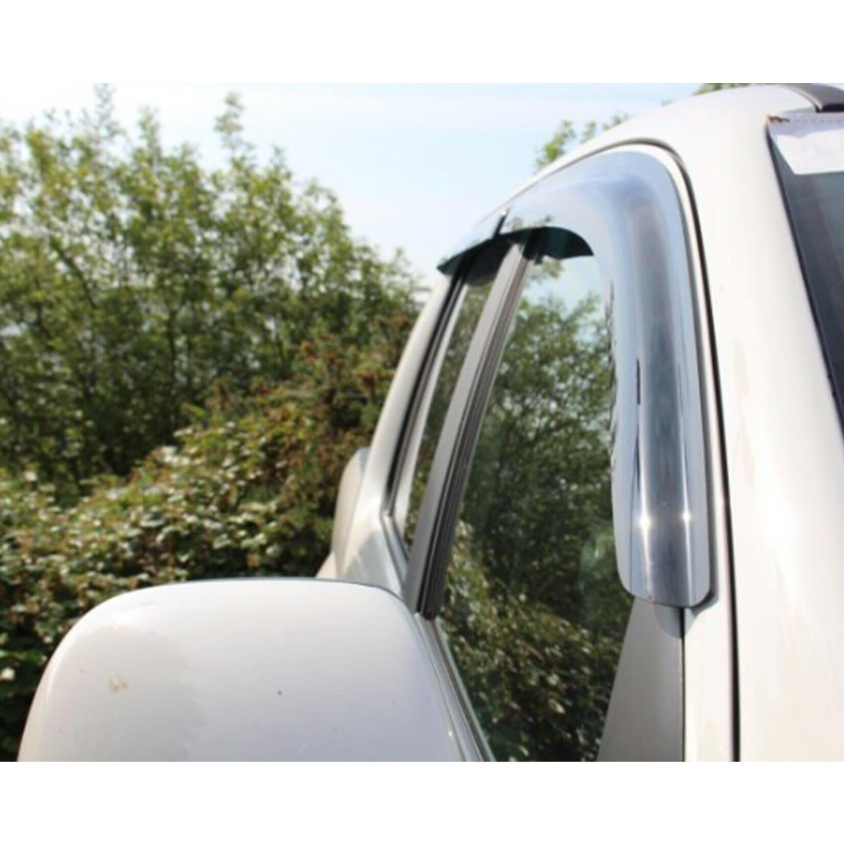 Vw Amarok 2010-2017 - Double Cab Wind Deflectors 4-pcs Set - Black - External Fit