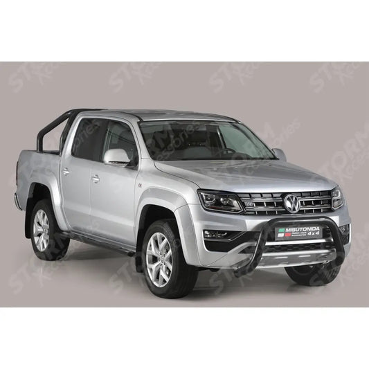Vw Amarok 2010 On - Misutonida Eu Approved Front Bar - Black - 76mm
