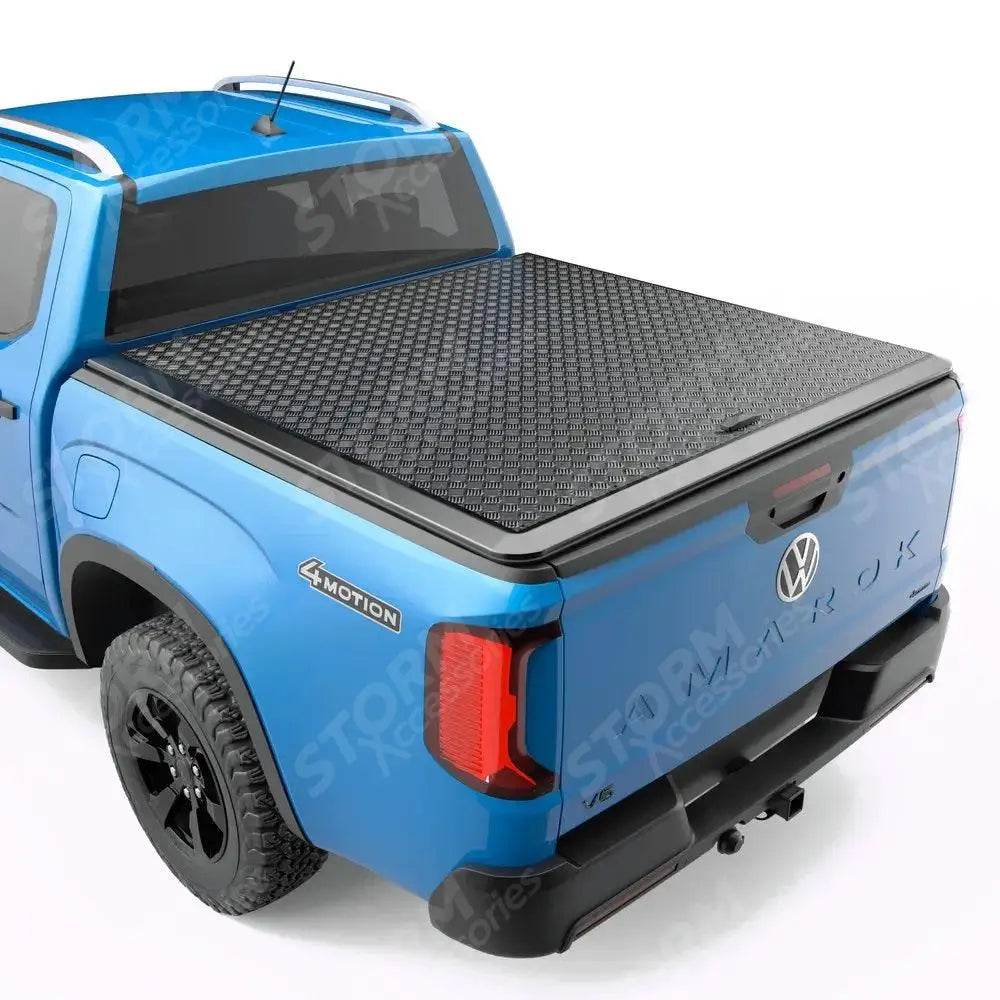 Vw Amarok 2023 On Dc Egr Aluminium Tonneau Cover - Black Finish