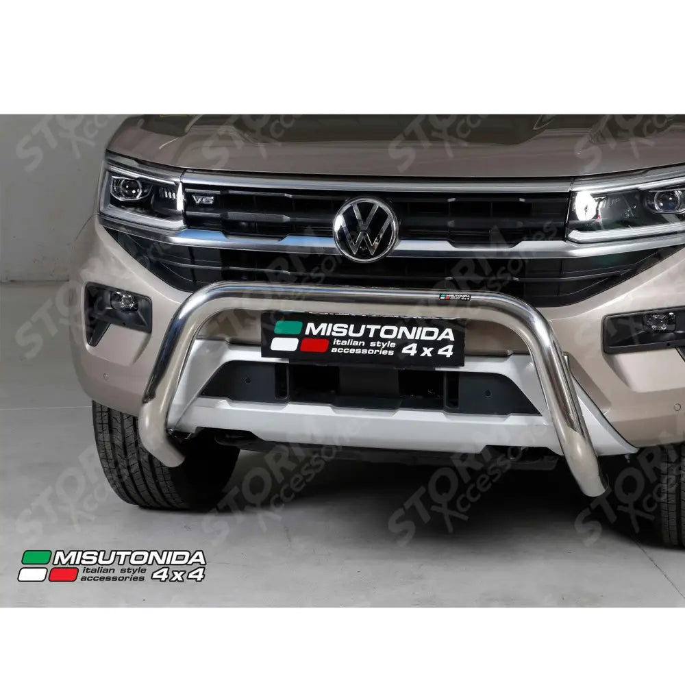 Vw Amarok 2023 On Misutonida Eu Approved Stainless Steel Front Bar - 76mm