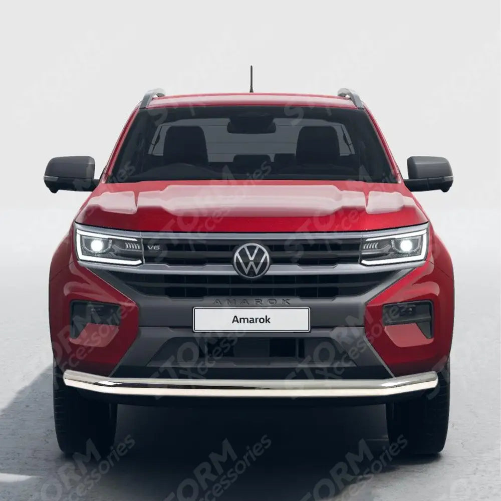 Vw Amarok 2023 On Single Deck Stainless Steel Front Spoiler Bar