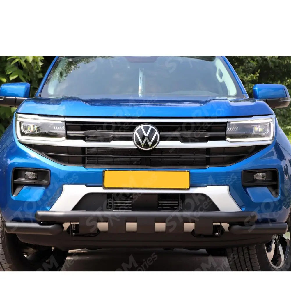 Vw Amarok 2023 On V2 Black Powder Coat Front Spoiler Bar
