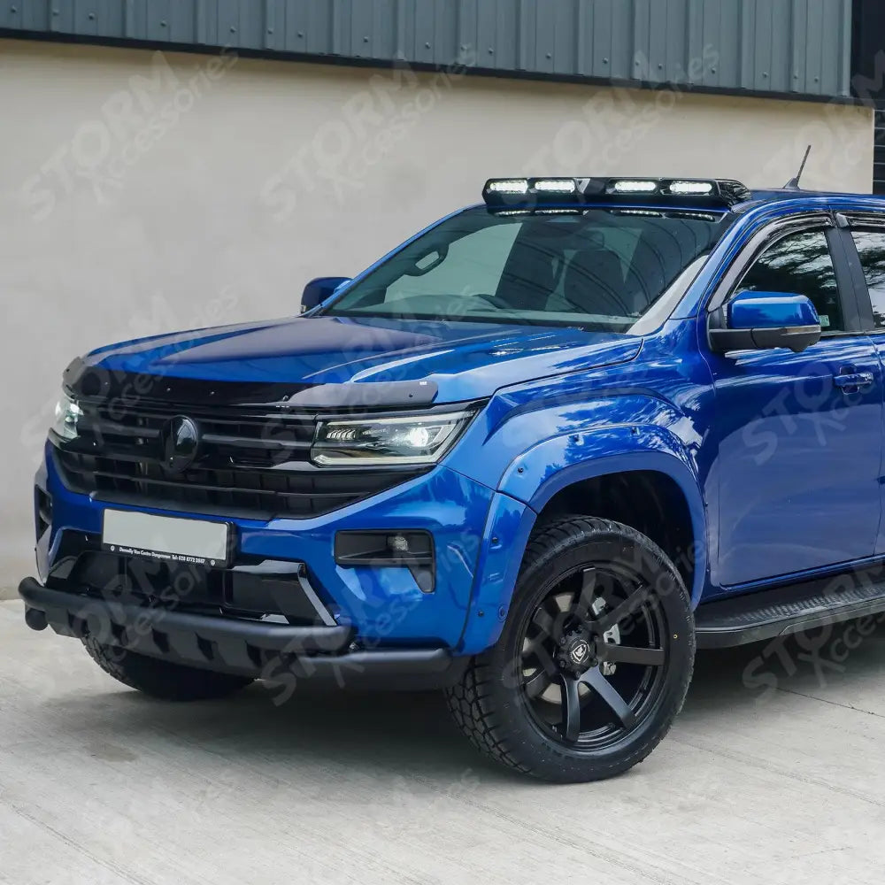 Vw Amarok 2023 On V2 Black Powder Coat Front Spoiler Bar