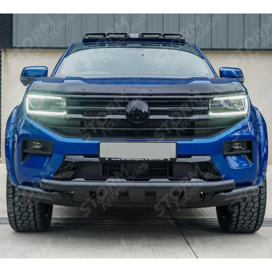 Vw Amarok 2023 On V2 Black Powder Coat Front Spoiler Bar