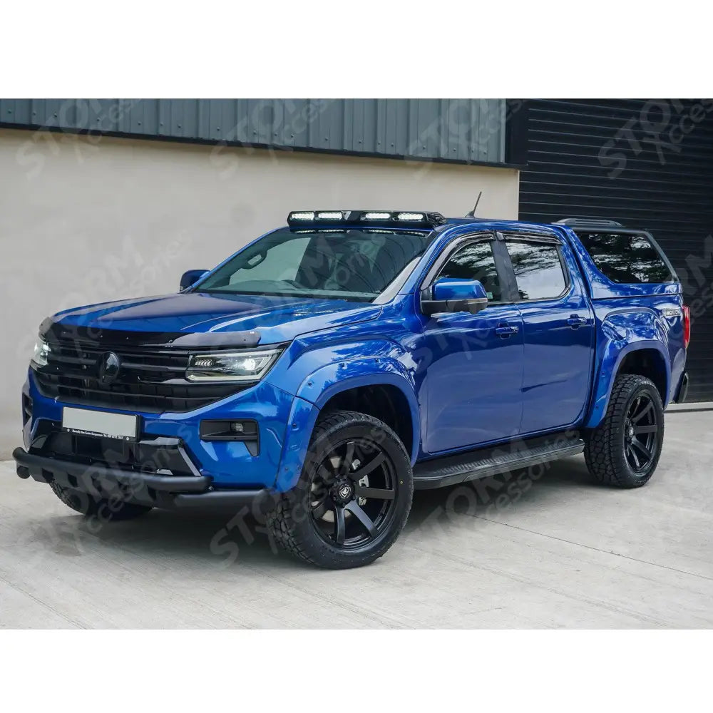 Vw Amarok 2023 On V2 Black Powder Coat Front Spoiler Bar