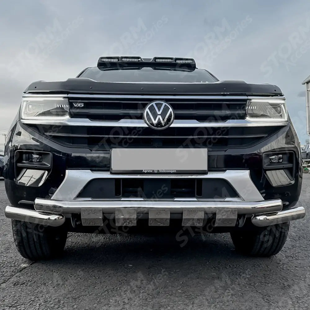 Vw Amarok 2023 On V2 Stainless Steel Front Spoiler Bar